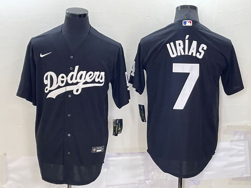Men Los Angeles Dodgers #7 Urias Black Inversion Nike 2022 MLB Jersey->los angeles dodgers->MLB Jersey
